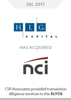 HIG Capital acquired NCI - CSP Associates provided m&a transaction due diligence to the buyer