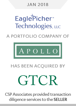 eaglepicher technologies acquired by GTCR - CSP associates provided transaction m&a advisory to seller