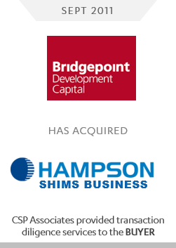 Bridgepoint Development Capital Hampson Shims Business