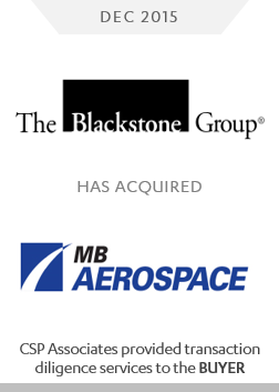 The Blackstone Group MB Aerospace