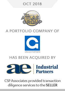 the atlas group acquired by ae industrial partners. csp associates provided m&a transaction advisory to sell-side