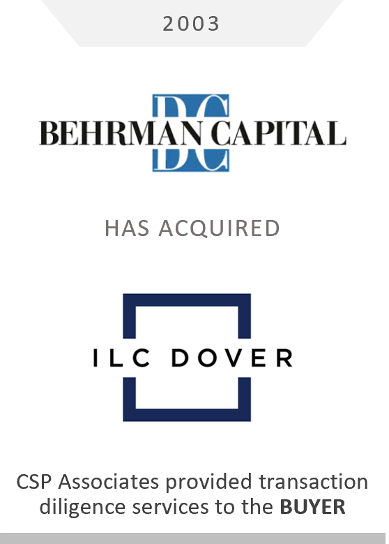 Behrman Capital Acquired ILC Dover
