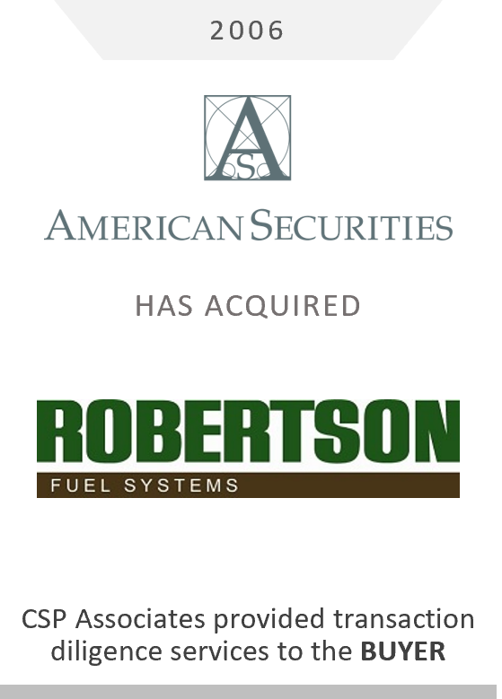 American Securities Robertson Fuel Systems