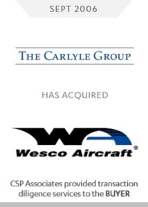 the carlyle group acquired wesco aircraft aerospace and defense m&a advisory csp