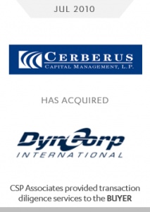 cerberus dyncorp m&a csp associates transaction advisory