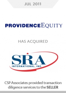 providence equity acquired sra international csp sell-side m&a due diligence