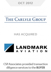 carlyle group acquired landmark aviation csp associates buy-side m&a screening commercial aviation