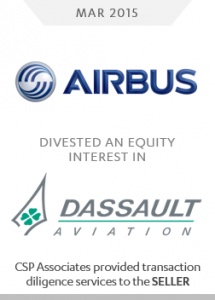 airbus divested an equity interest in dassault aviation - csp commercial aviation due diligence sell-side