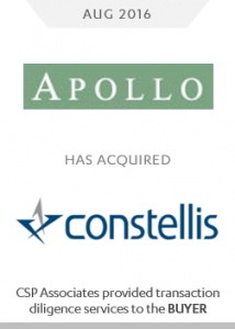 apollo acquired constellis - csp provided buy-side transaction due diligence