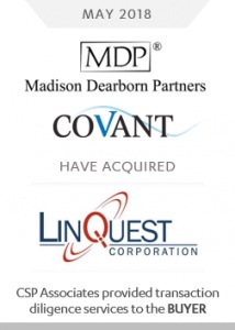 madison dearborn partners acquired linquest corporation. csp associates provided transaction diligence services to the buyer