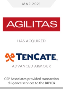 agilitas acquired tencate - csp associates provided transaction diligence services to buyer