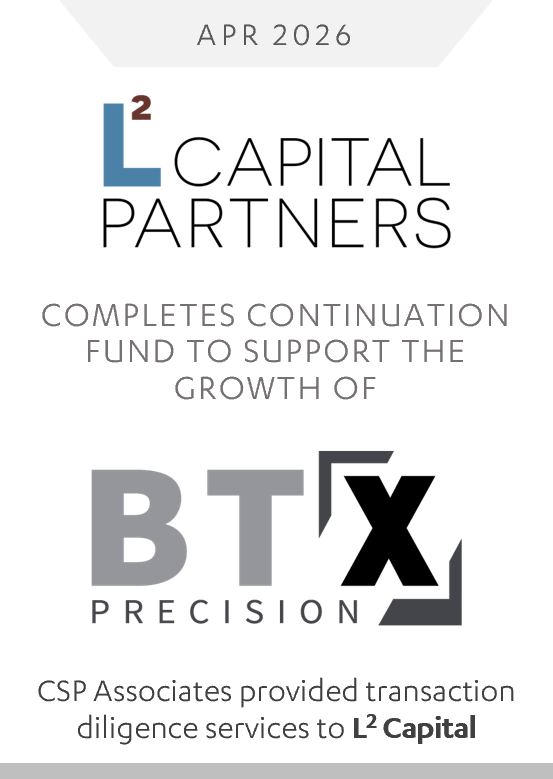L Squared Capital Partners Supports Next Phase of BTX Precision’s Growth