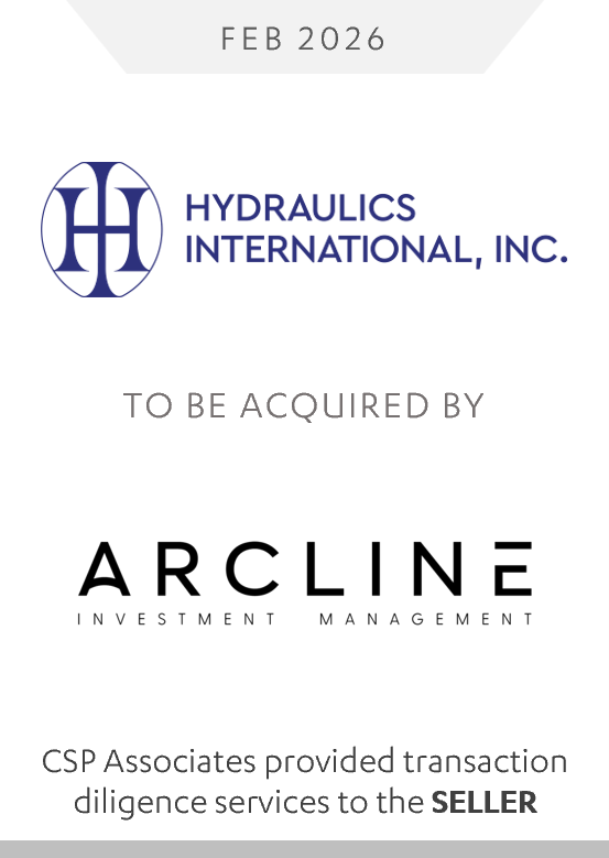 Arcline Investment Management to Acquire Hydraulics International, Inc.